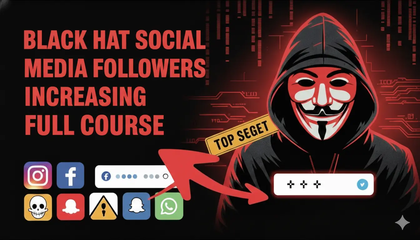 Black Hat Social Media Follower Growth Full Course